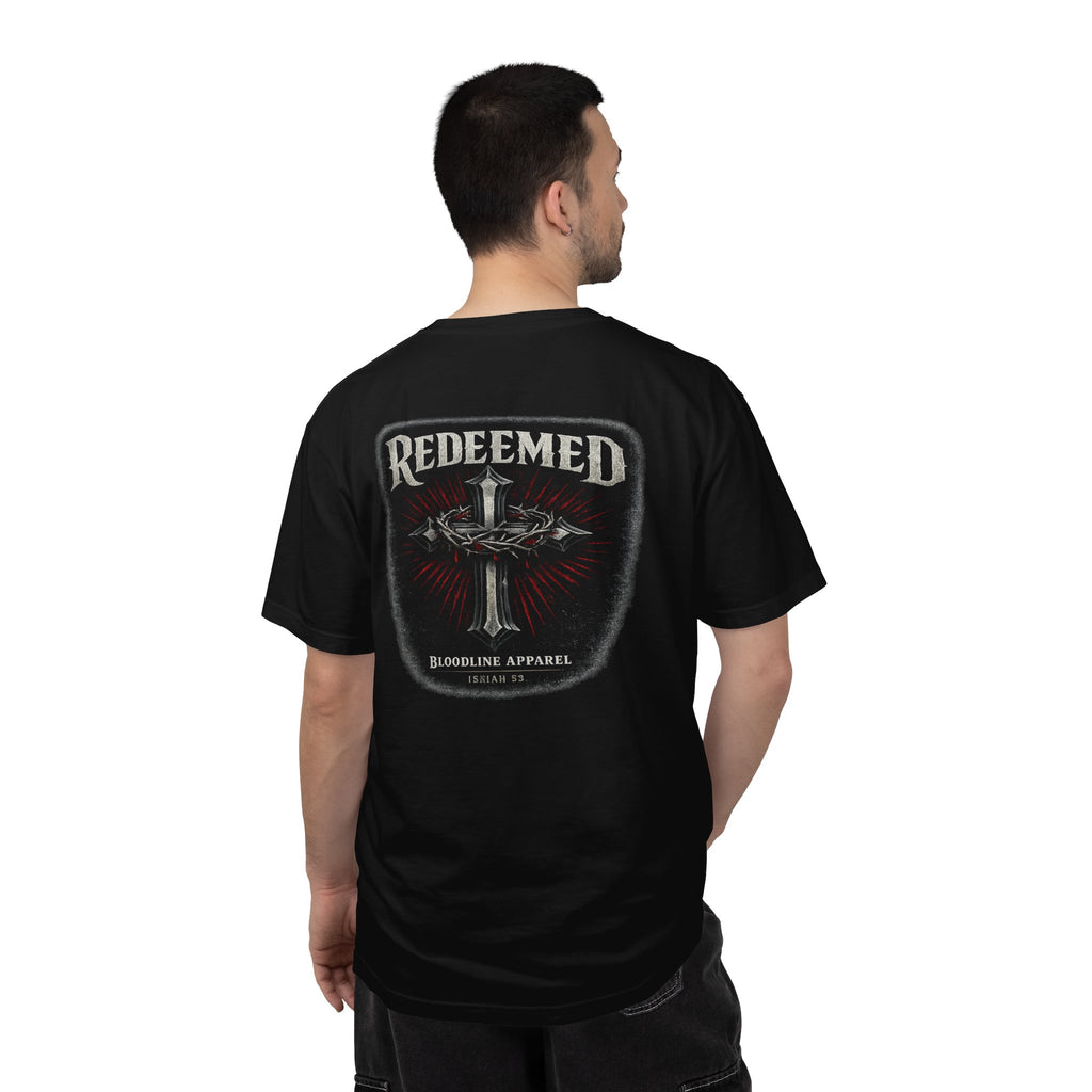 Redeemed Cross Graphic T-shirt — Christian Faith Vintage Tee