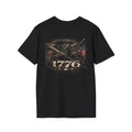 1776 Patriot T-Shirt — Vintage American Flag Revolutionary Design
