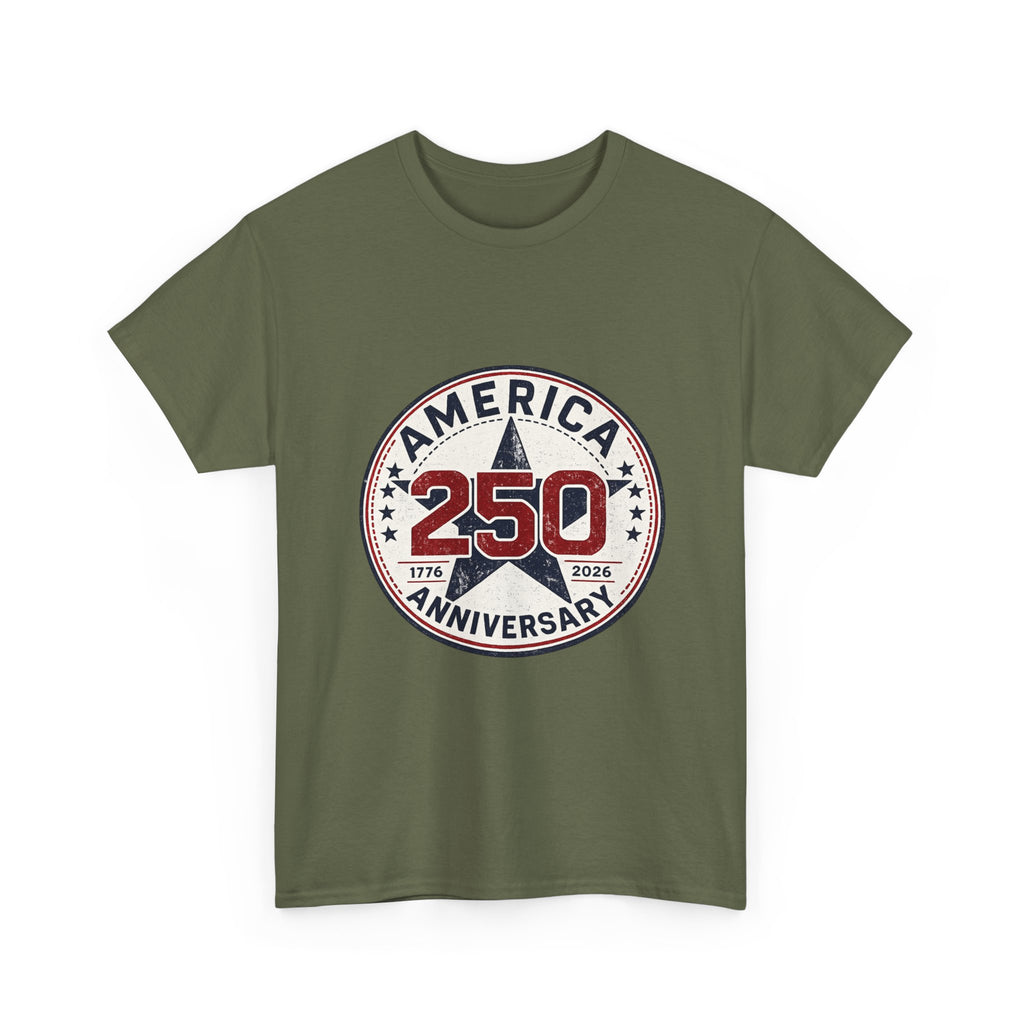 250th America Anniversary T-Shirt — Patriotic USA Independence Celebration Tee