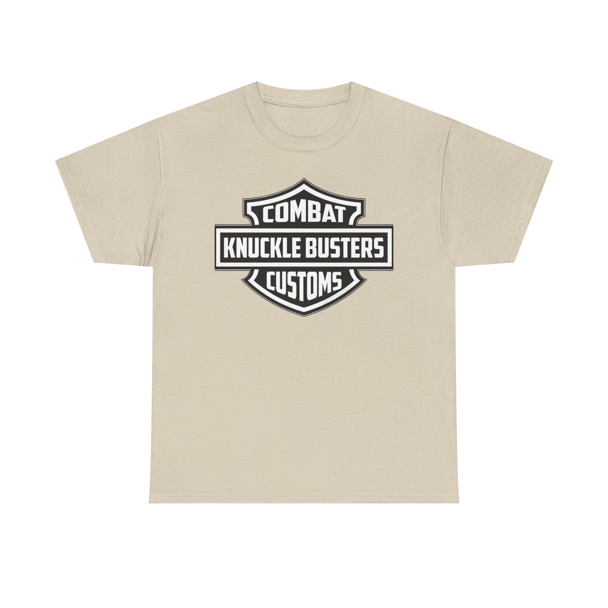 Combat Knuckle Busters Customs Tee — Motorcycle Club Logo T-Shirt