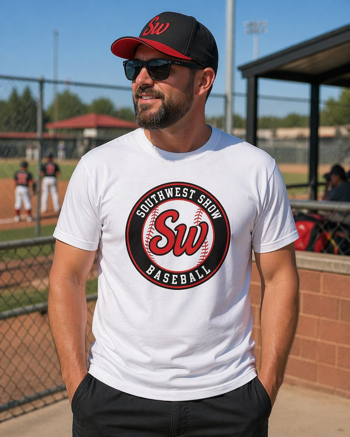 Southwest Show Baseball Performance Tee - 'Sw' Baseball Logo Shirt
