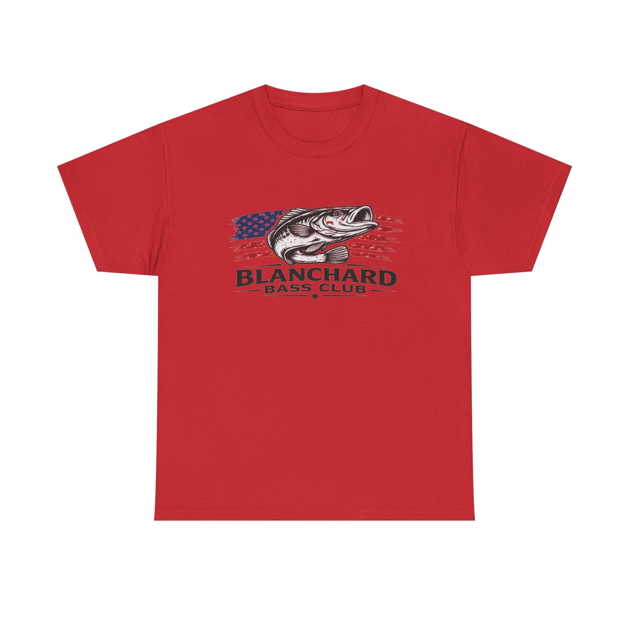 Blanchard Bass Club T-Shirt – American Flag Fishing Tee