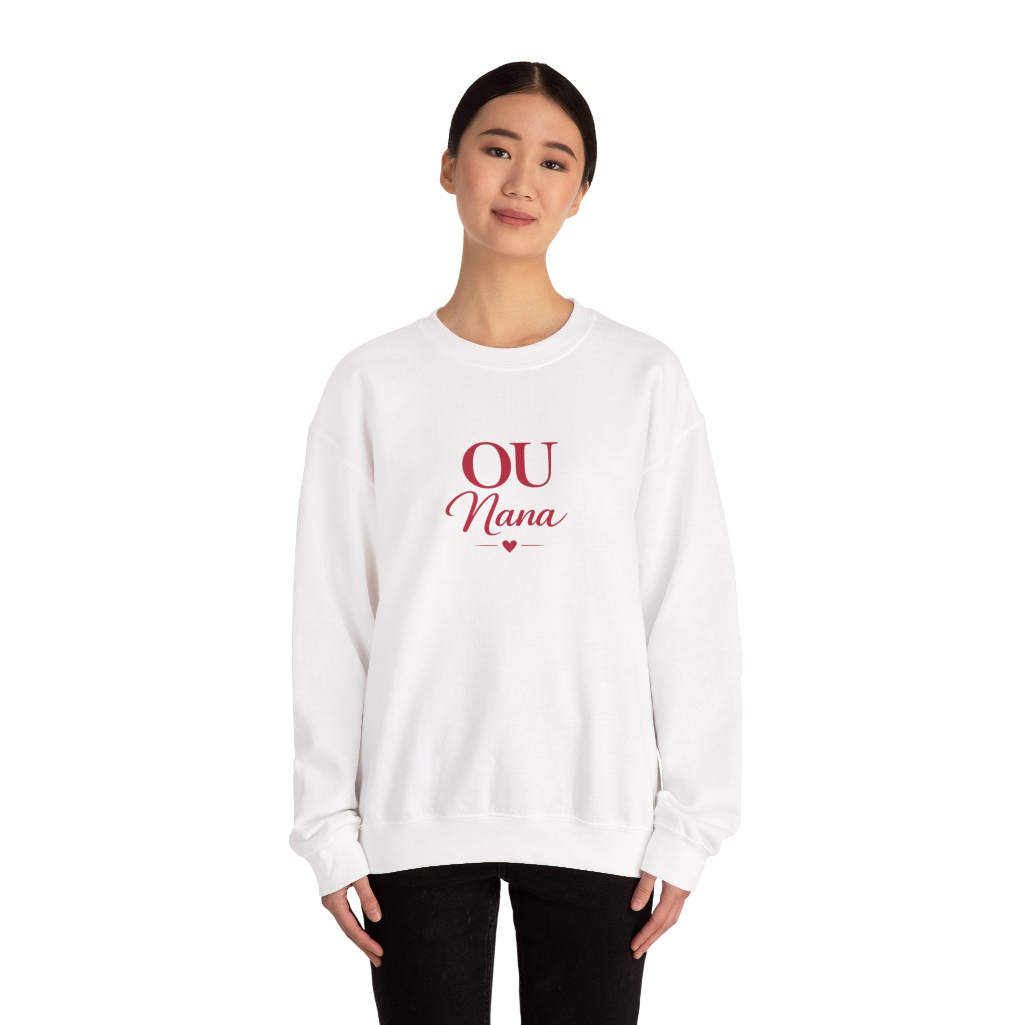 OU Nana Crewneck Sweatshirt — Cute Grandma Gift, Mom/Grandparent Shirt