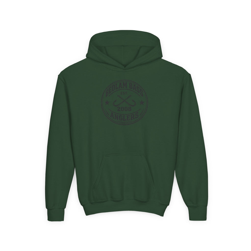 Youth Hoodie — Bedlam Bass Anglers 2008 Fishing Logo