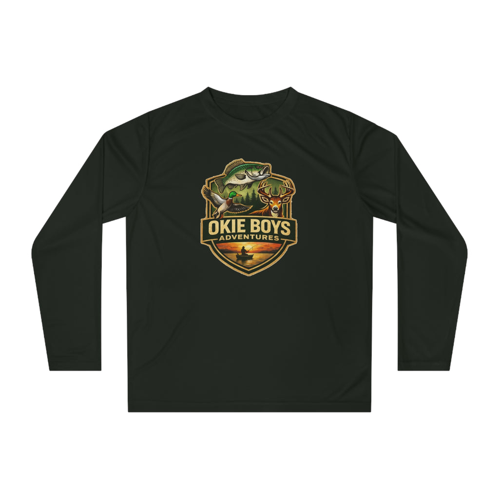 Okie Boys Adventures Long Sleeve Shirt – Fishing & Outdoors Logo Performance Tee