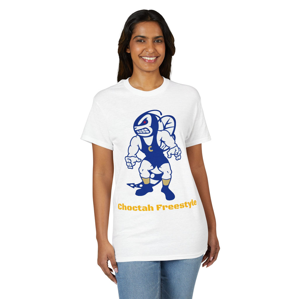 Wrestling Mascot T-Shirt — “Choctah Freestyle” School Spirit Tee