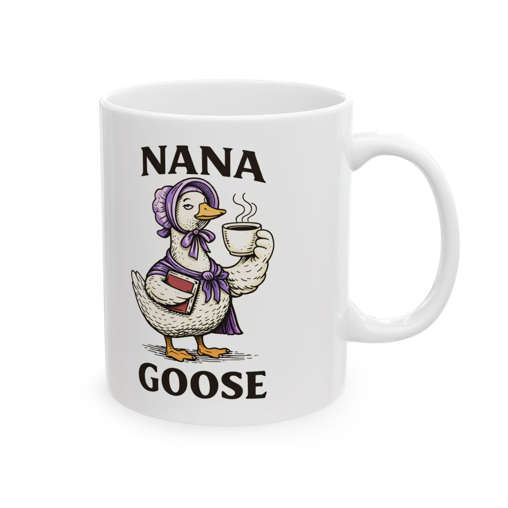 Ceramic Mug — 'Nana Grandma' Cute Illustrated Grandma Gift Coffee Tea Mug