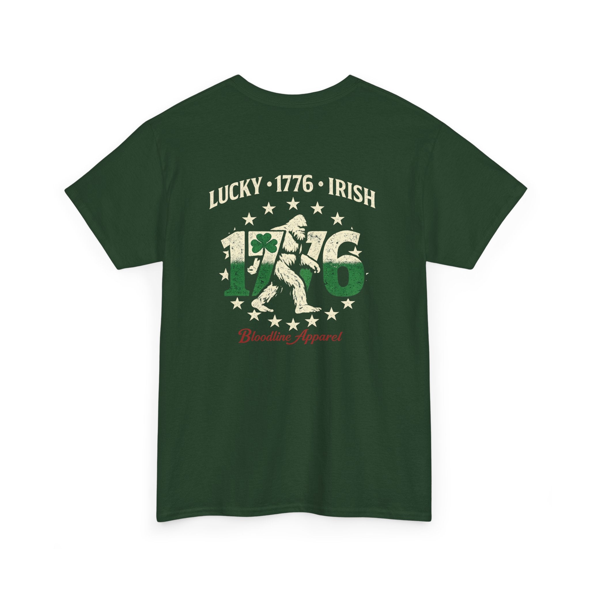 T-Shirt — "Lucky 1776 Irish" Vintage St. Patrick’s Day Tee (Patriotic Clover 1776 Design)