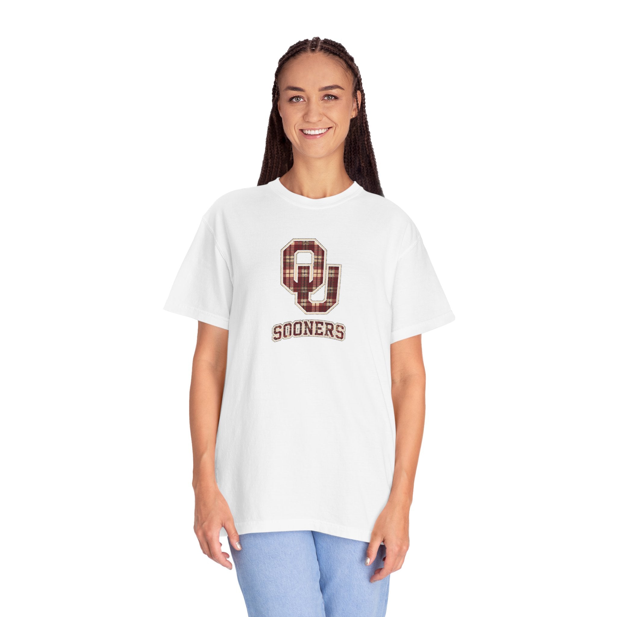 Sooners Plaid Logo T-Shirt
