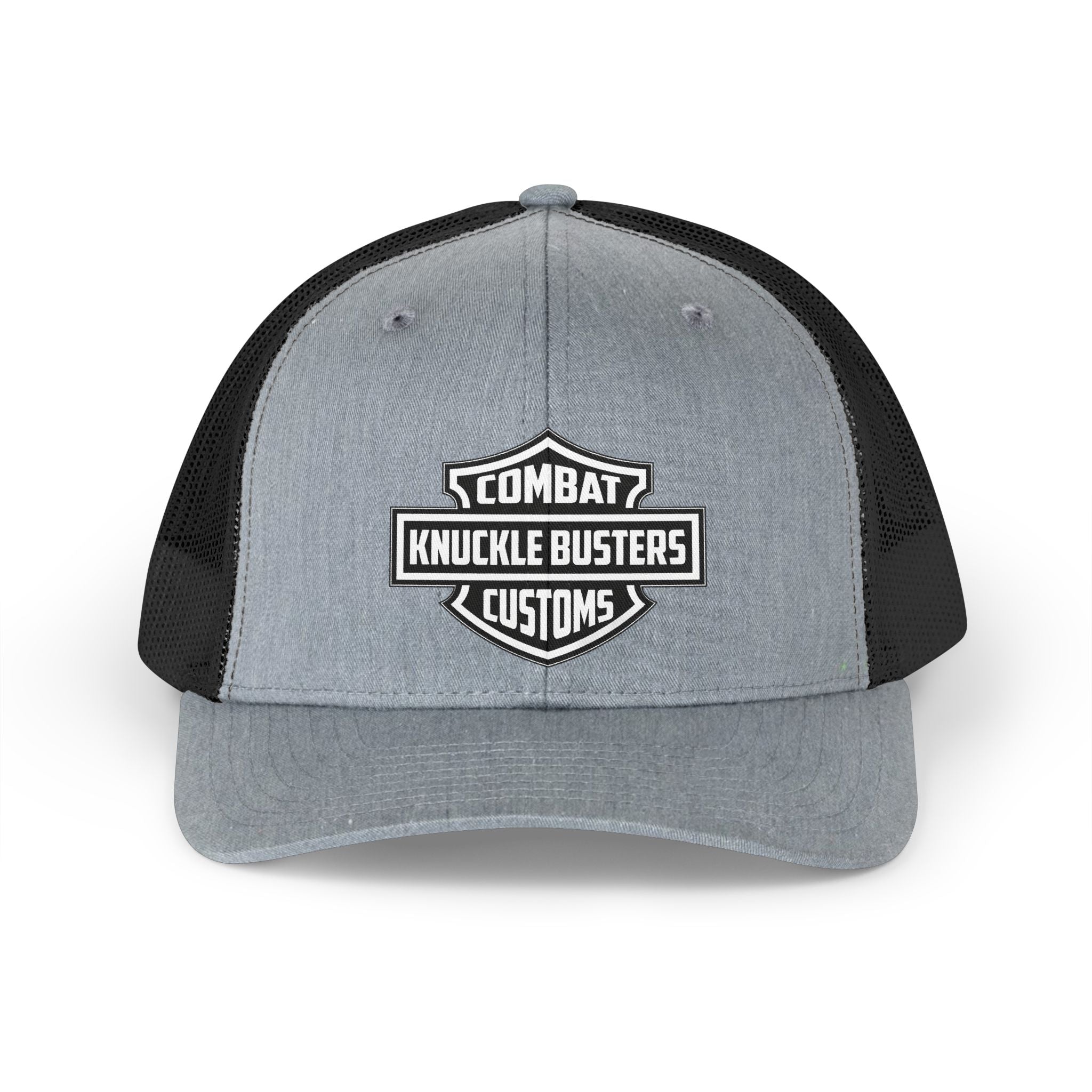 Trucker Hat — "Combat Knuckle Busters Customs" Retro Mesh Cap