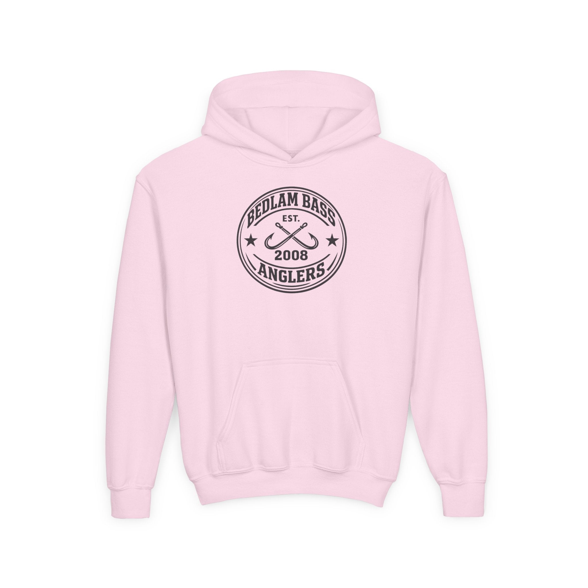 Youth Hoodie — Bedlam Bass Anglers 2008 Fishing Logo
