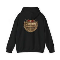 Saloon Vintage Western Hoodie - Rustic Bar & Grill Logo Sweatshirt
