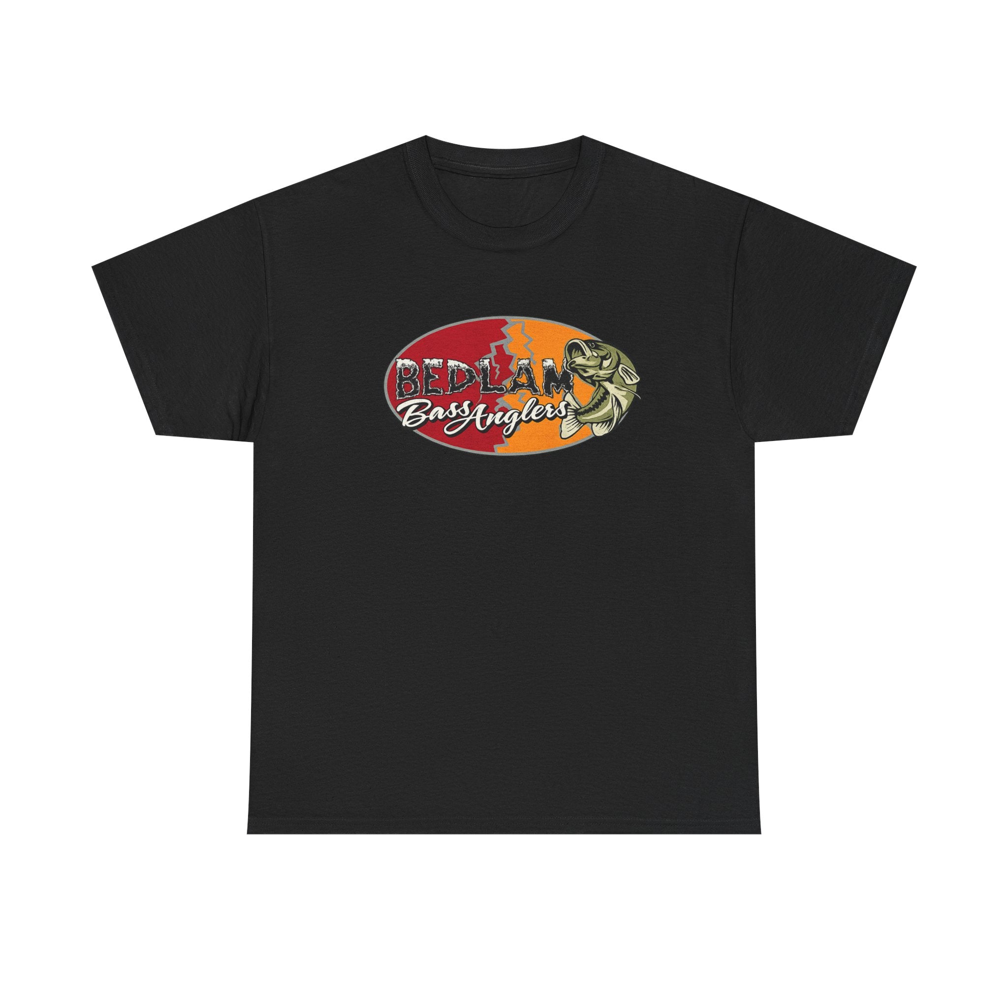 Bass Anglers Graphic Tee - "Bedlam" Fishing Logo Shirt
