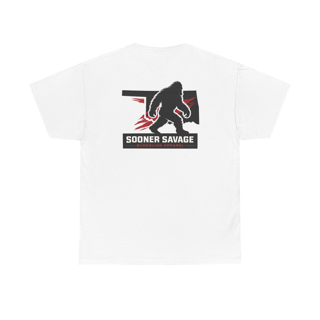 Sooner Savage Oklahoma T‑Shirt — Bigfoot State Silhouette Tee