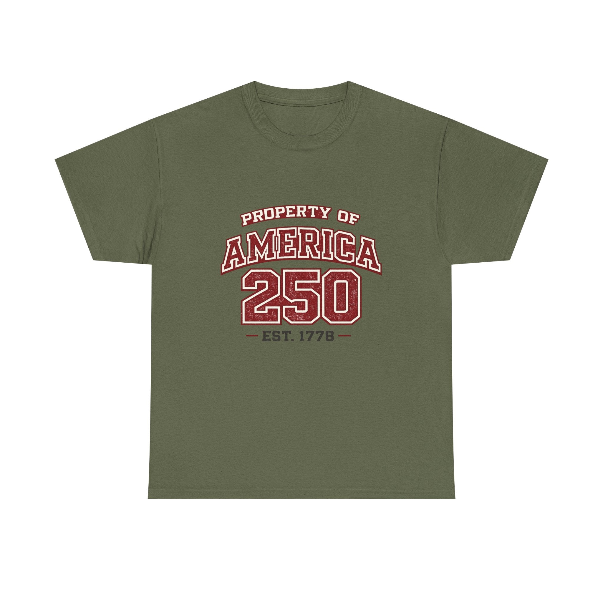 America 250 T-Shirt — "Property of America 250 Est. 1776" Patriotic Tee