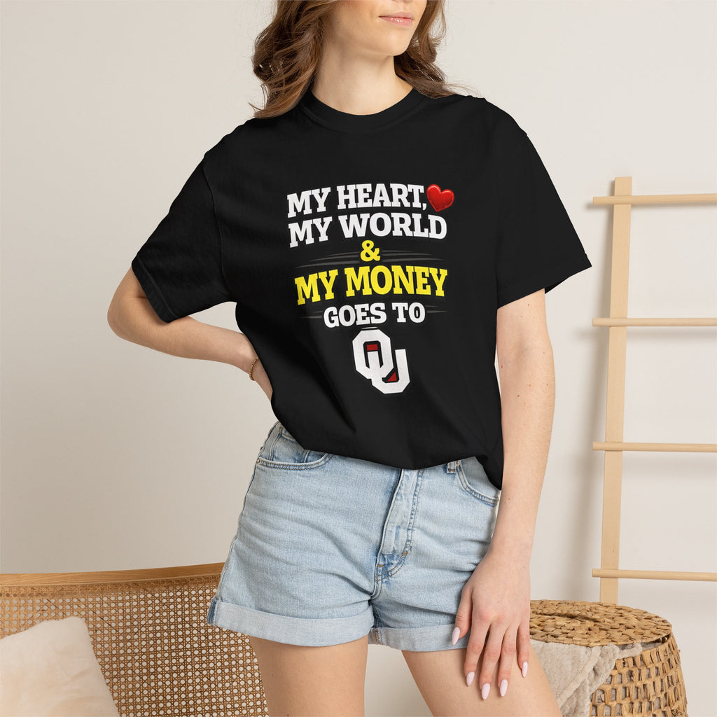 OU My Heart My World & My Money T-Shirt