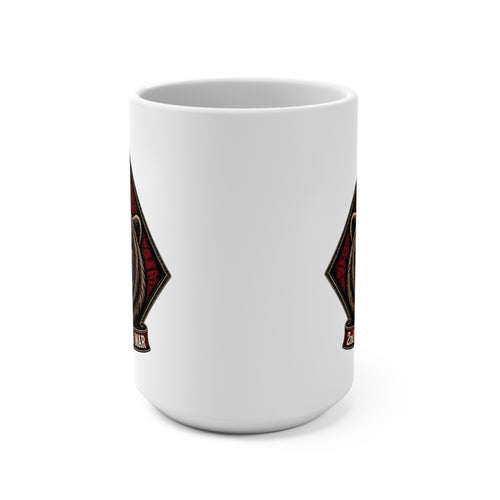 15oz Ceramic Mug — Tactical Bear Emblem “2nd BN 25th MAR” Military Coffee Cup