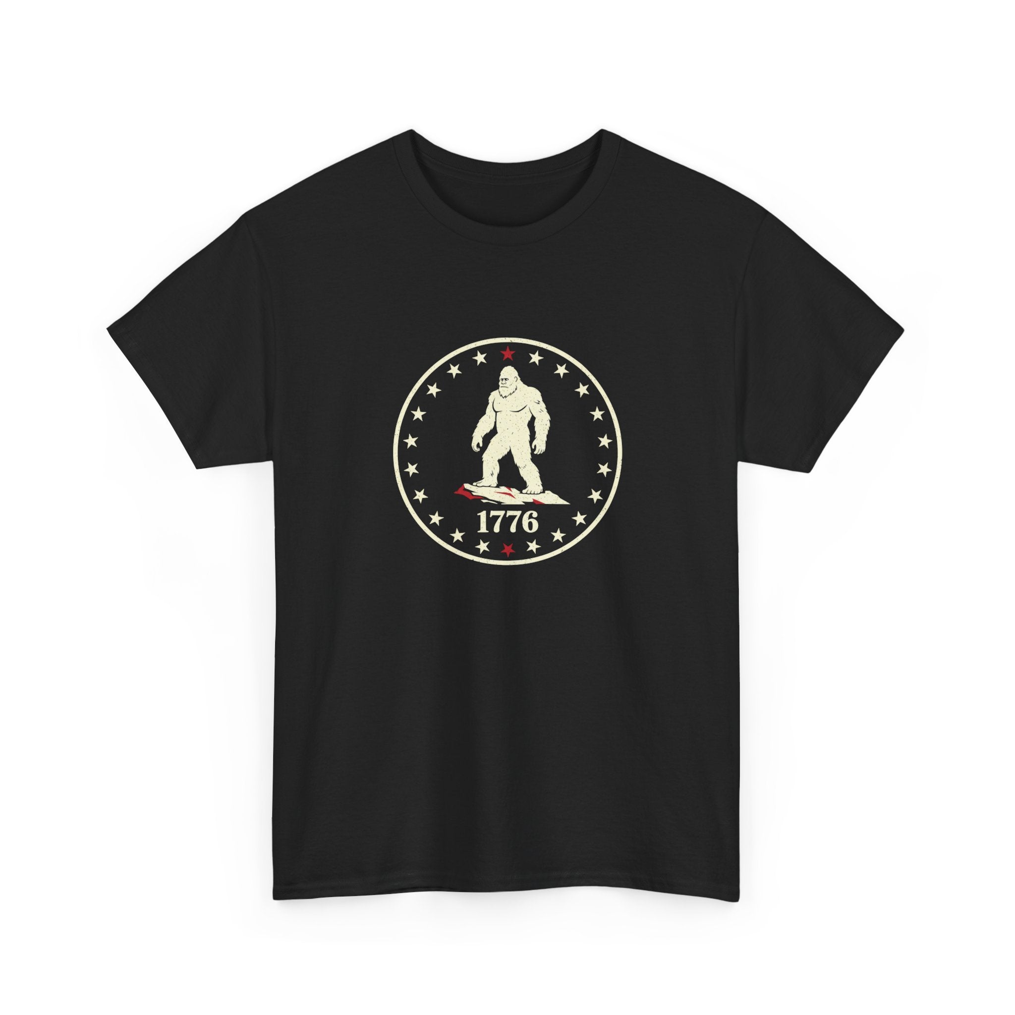 1776 Bigfoot Seal T-Shirt – Patriotic Sasquatch Logo Tee
