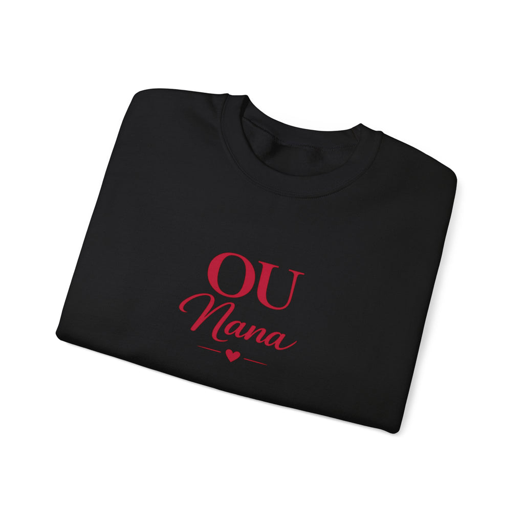 OU Nana Crewneck Sweatshirt — Cute Grandma Gift, Mom/Grandparent Shirt