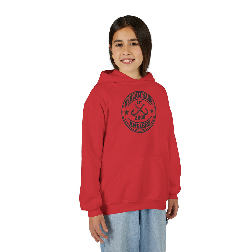 Youth Hoodie — Bedlam Bass Anglers 2008 Fishing Logo
