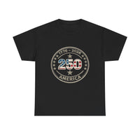 250th America 1776-2026 Anniversary T-Shirt – USA Flag Emblem