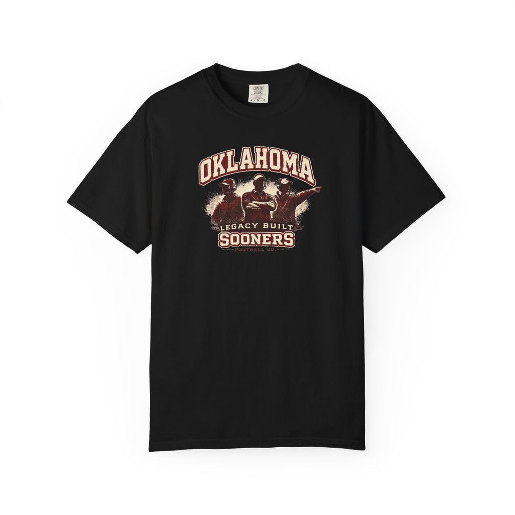 Oklahoma Sooners Vintage Graphic T-Shirt – "Legacy Built" Collegiate Tee