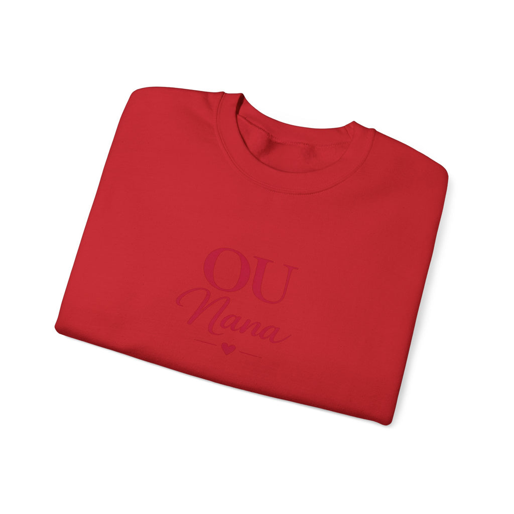 OU Nana Crewneck Sweatshirt — Cute Grandma Gift, Mom/Grandparent Shirt