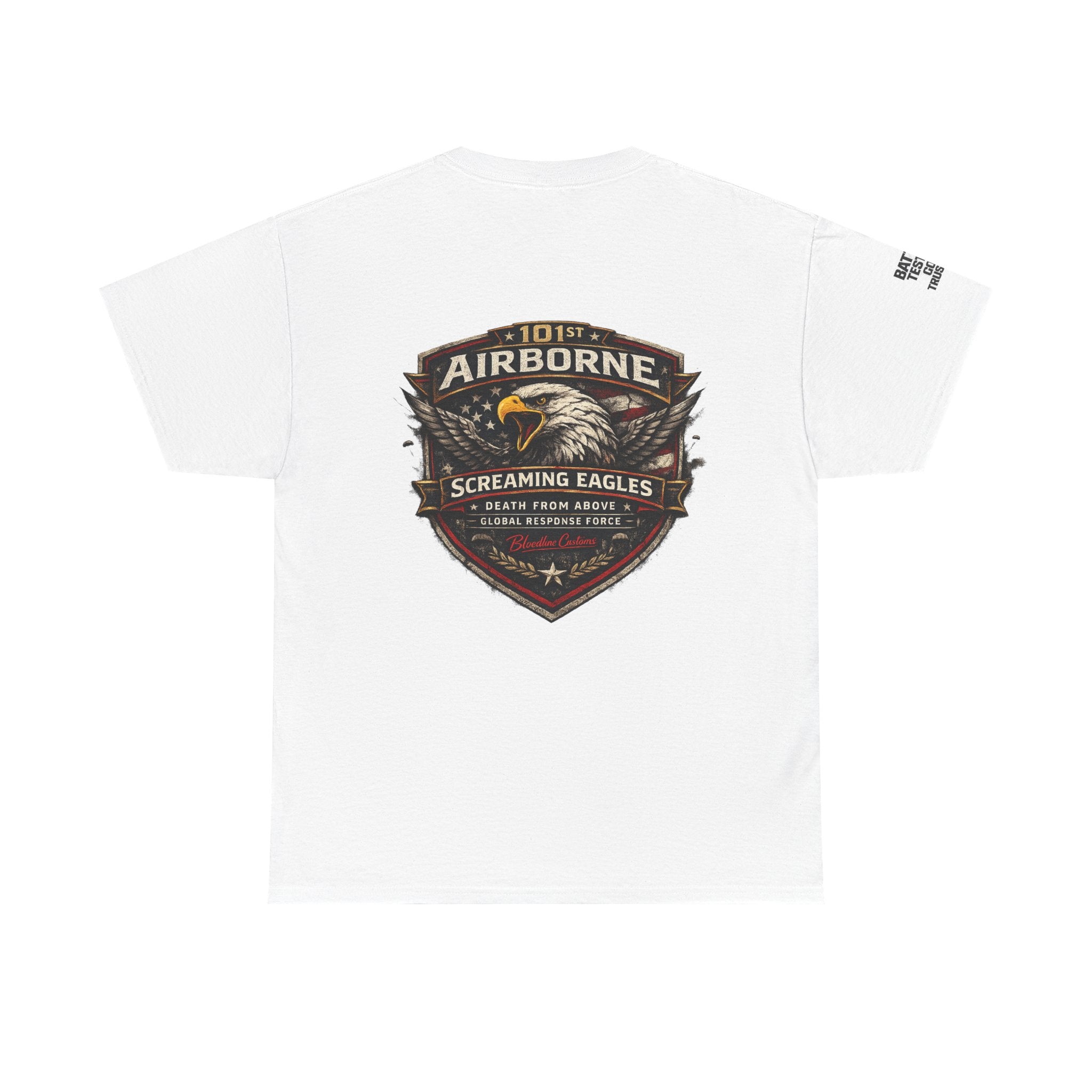Airborne Screaming Eagles T‑Shirt — 'Bloodline' Military Patch Tee