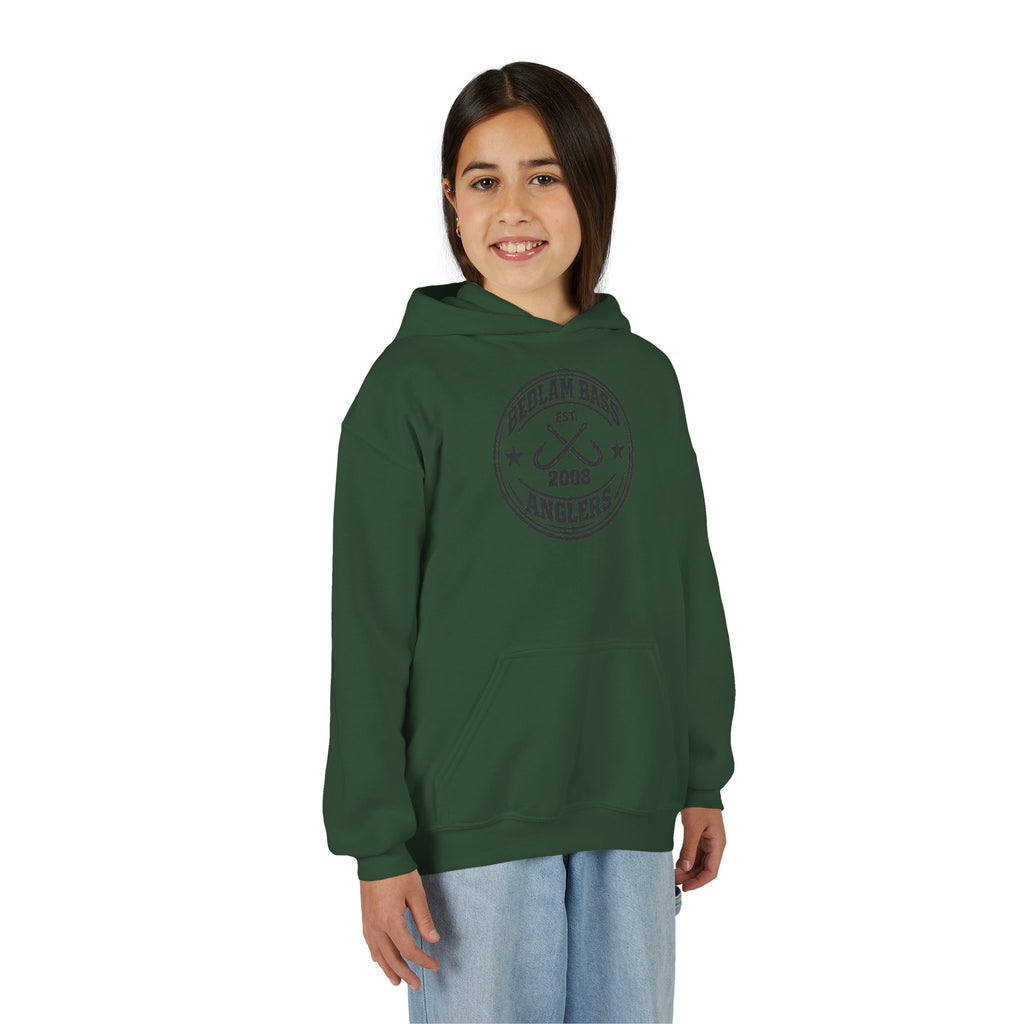 Youth Hoodie — Bedlam Bass Anglers 2008 Fishing Logo