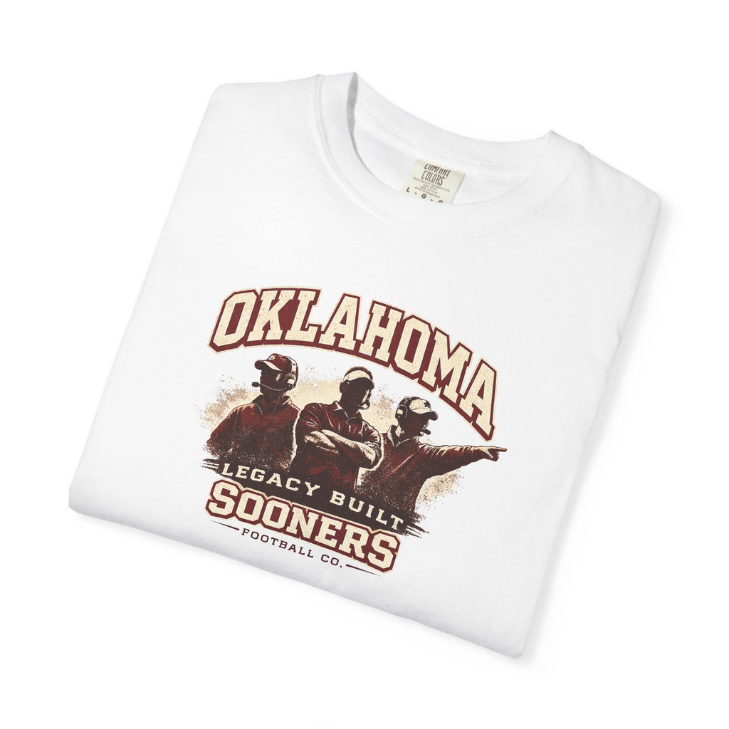 Oklahoma Sooners Vintage Graphic T-Shirt – "Legacy Built" Collegiate Tee
