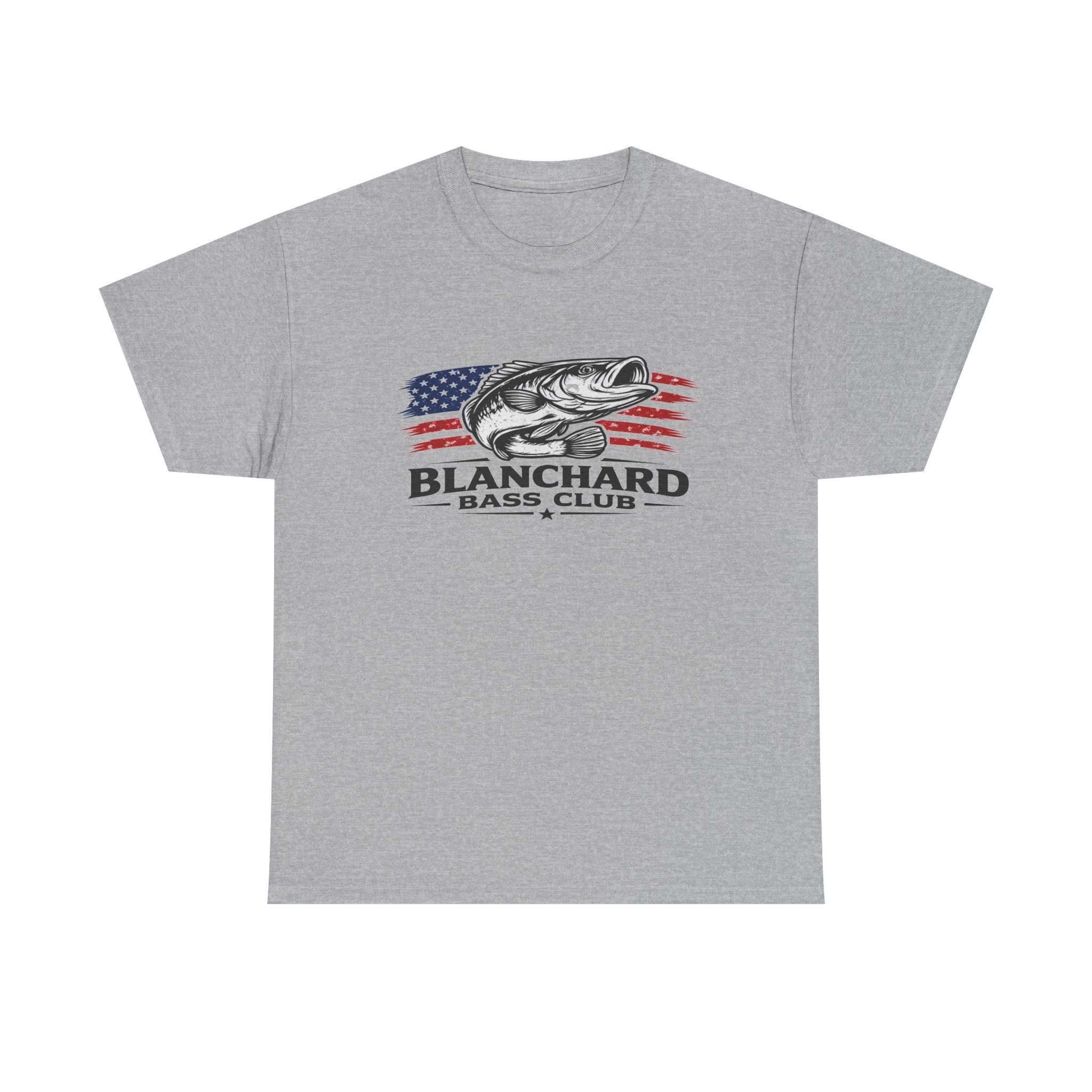 Blanchard Bass Club T-Shirt – American Flag Fishing Tee