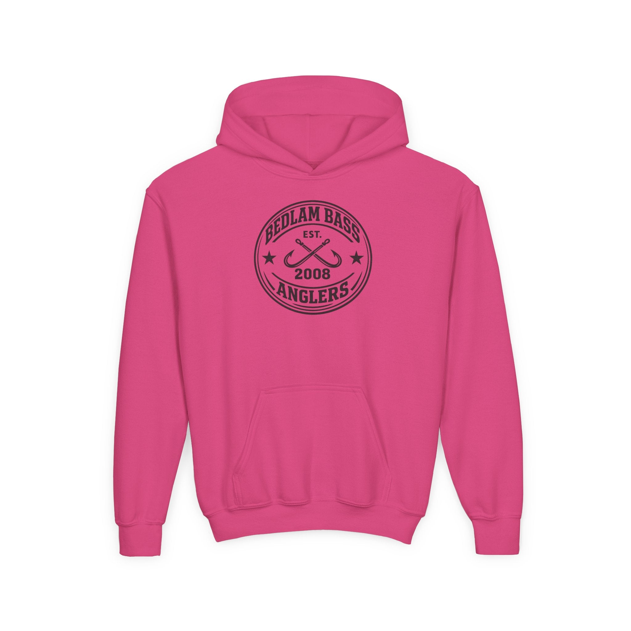 Youth Hoodie — Bedlam Bass Anglers 2008 Fishing Logo