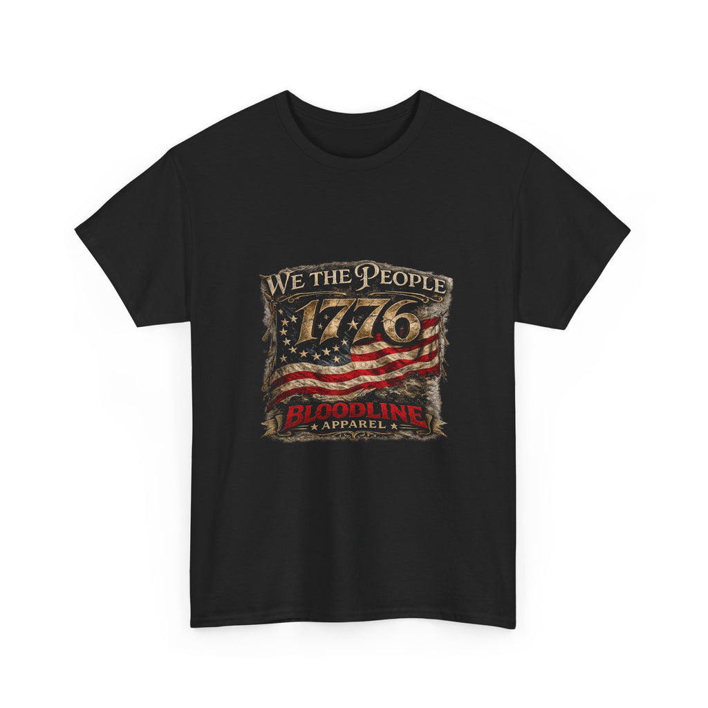 1776 "We the People" Patriotic T‑Shirt – Vintage American Flag Independence Day Tee