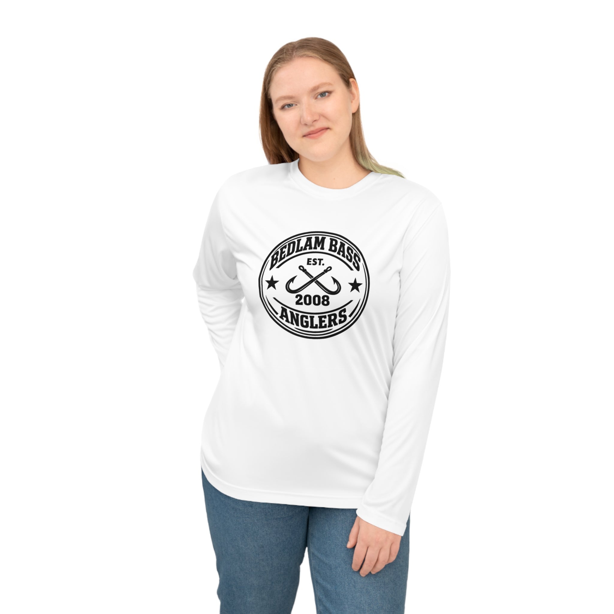 Bedlam Bass Anglers Performance Long Sleeve Shirt — Est. 2008 Fishing Tee