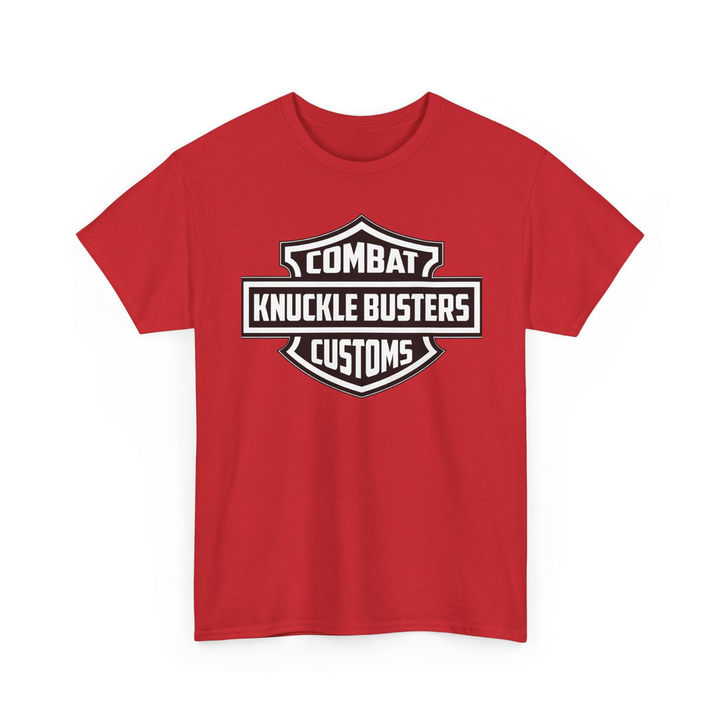Combat Knuckle Busters Customs Tee — Motorcycle Club Logo T-Shirt