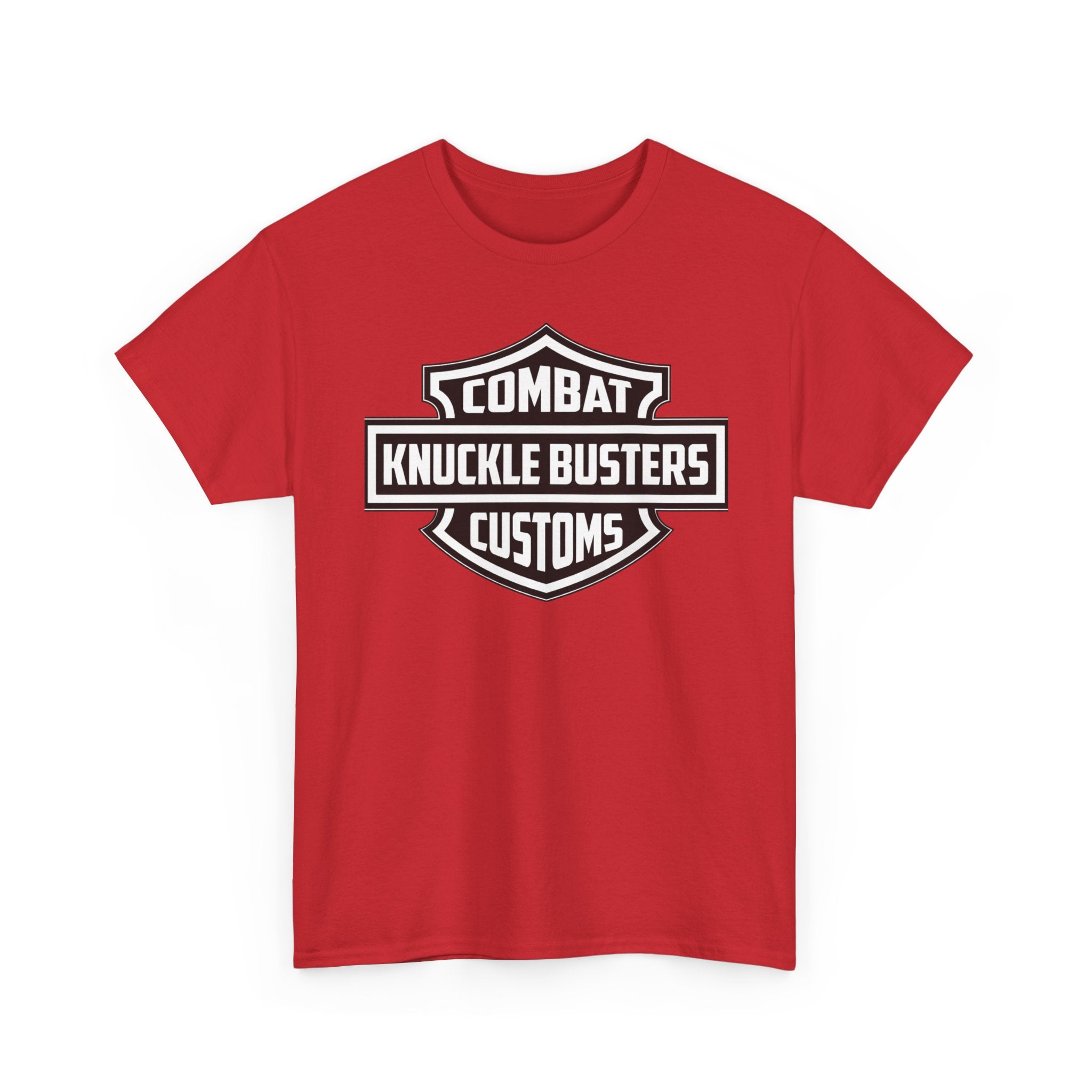 Combat Knuckle Busters Customs Tee — Motorcycle Club Logo T-Shirt