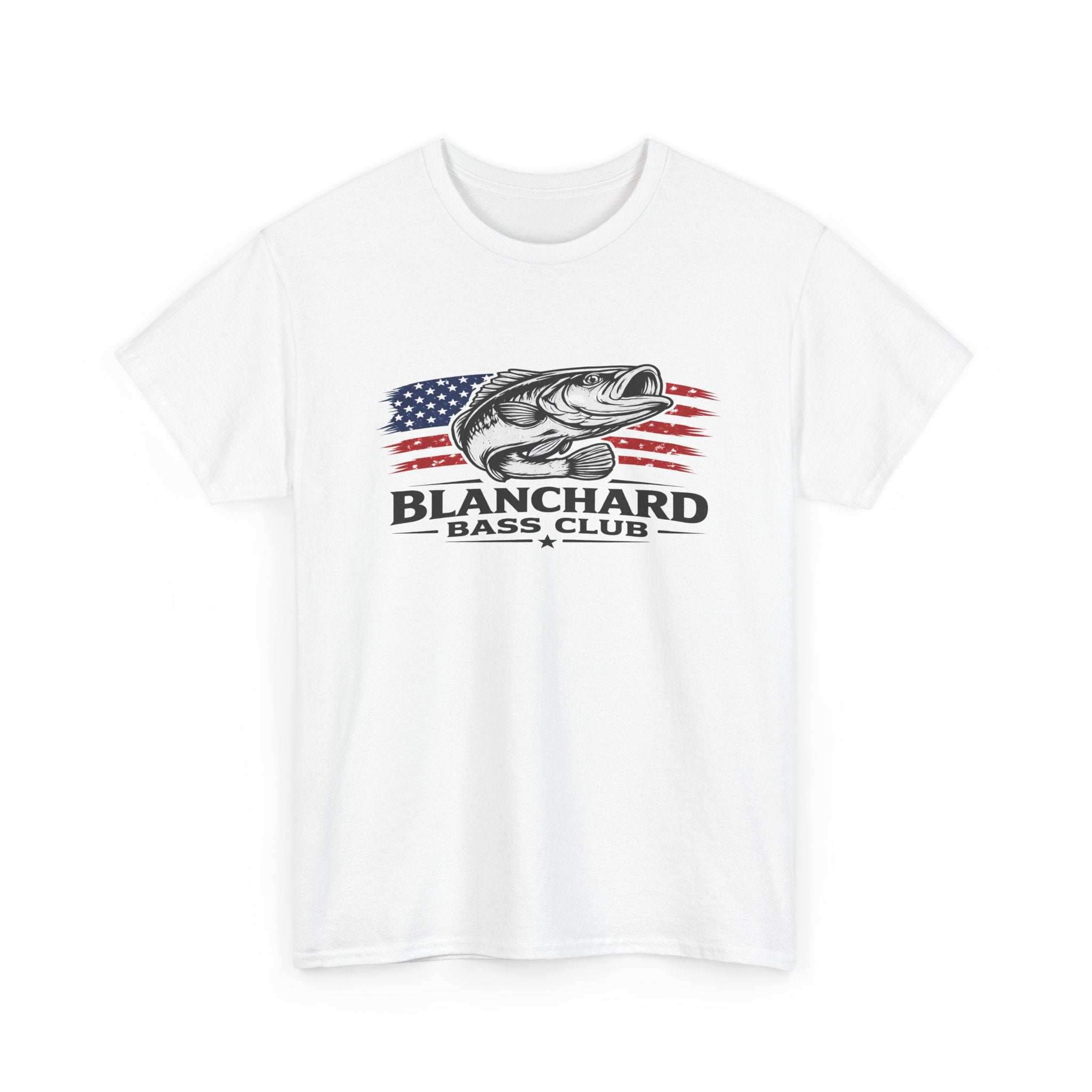 Blanchard Bass Club T-Shirt – American Flag Fishing Tee