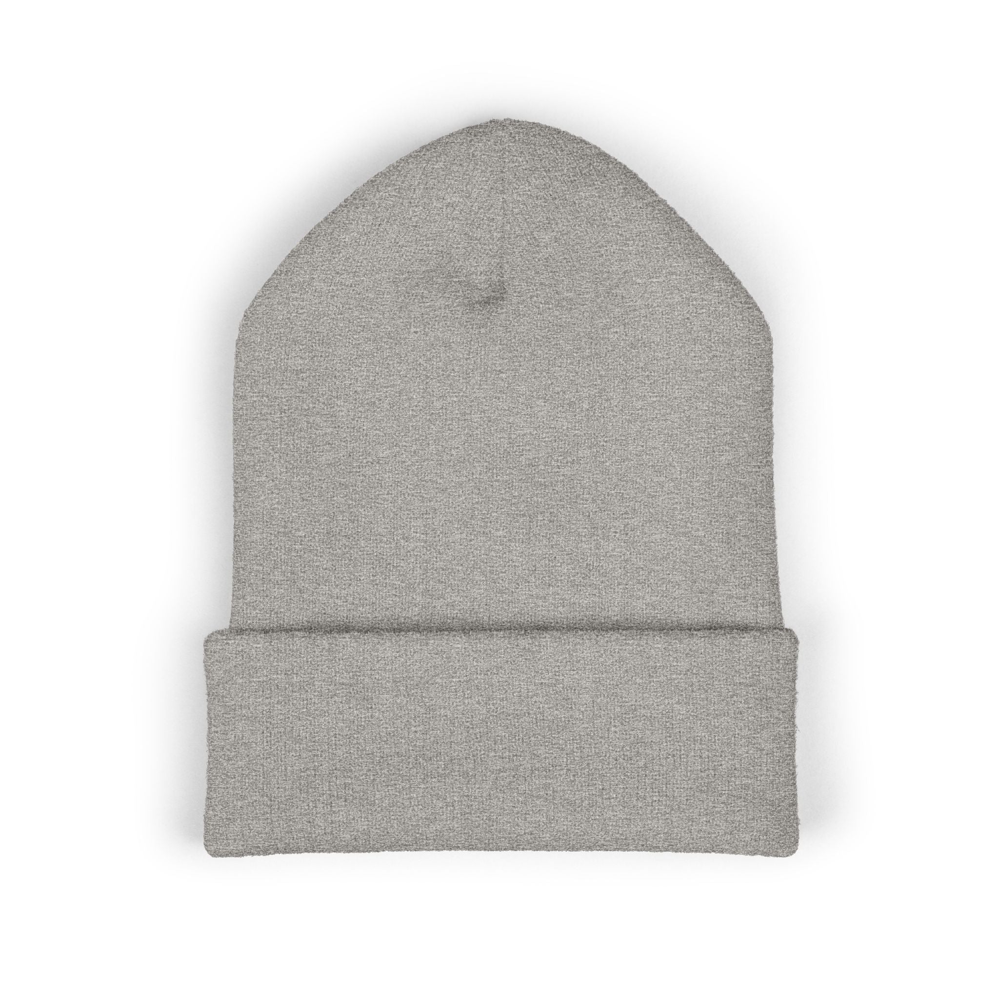 Embroidered Classic Cuffed Beanie – Vintage Shield Logo Knit Hat
