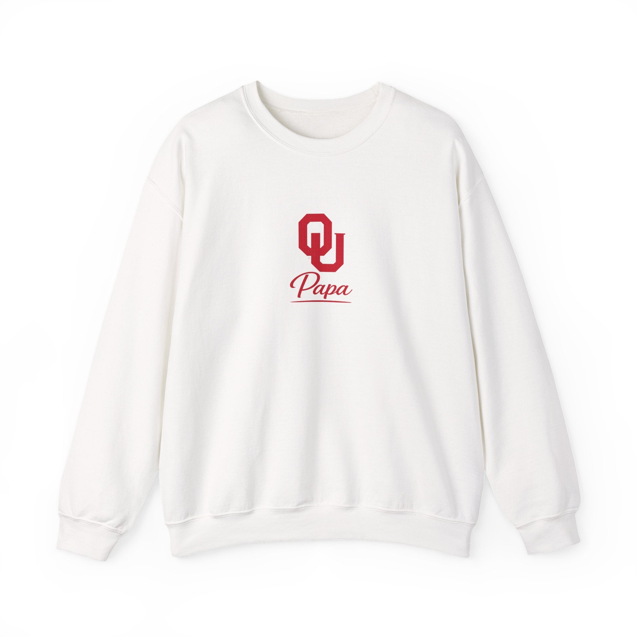 OU Papa Crewneck Sweatshirt — Oklahoma Sooners Dad Pullover