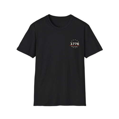 1776 Patriot T-Shirt — Vintage American Flag Revolutionary Design