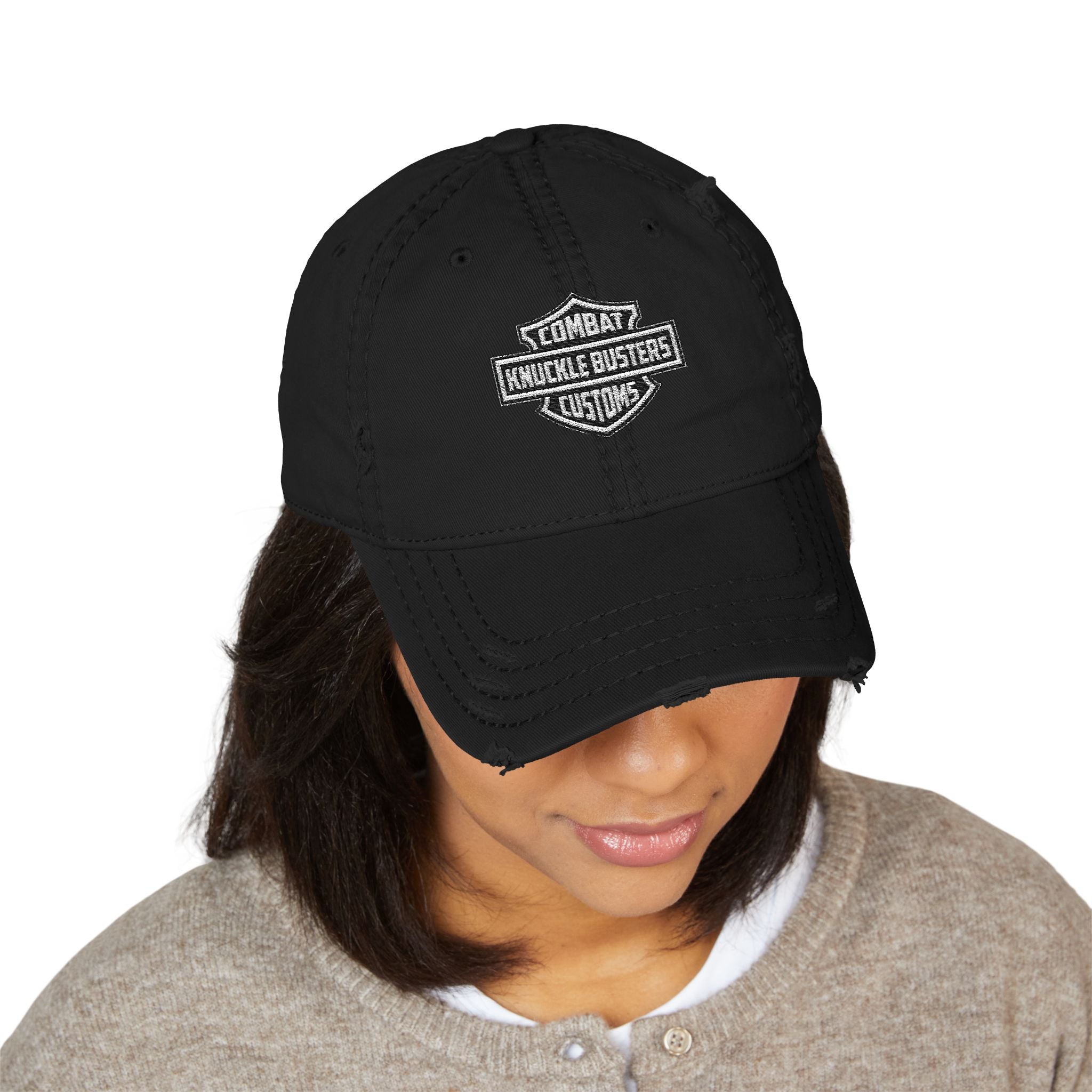 Distressed Dad Hat (Embroidery)