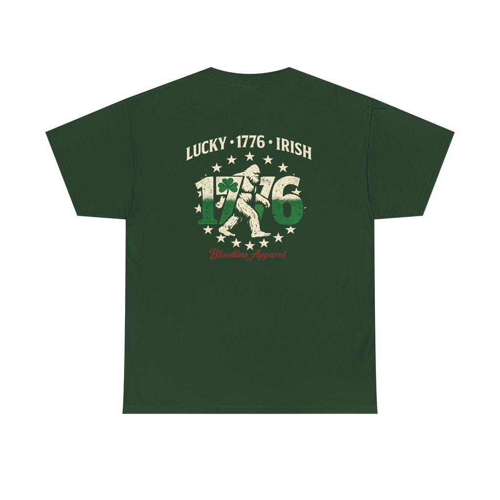 T-Shirt — "Lucky 1776 Irish" Vintage St. Patrick’s Day Tee (Patriotic Clover 1776 Design)
