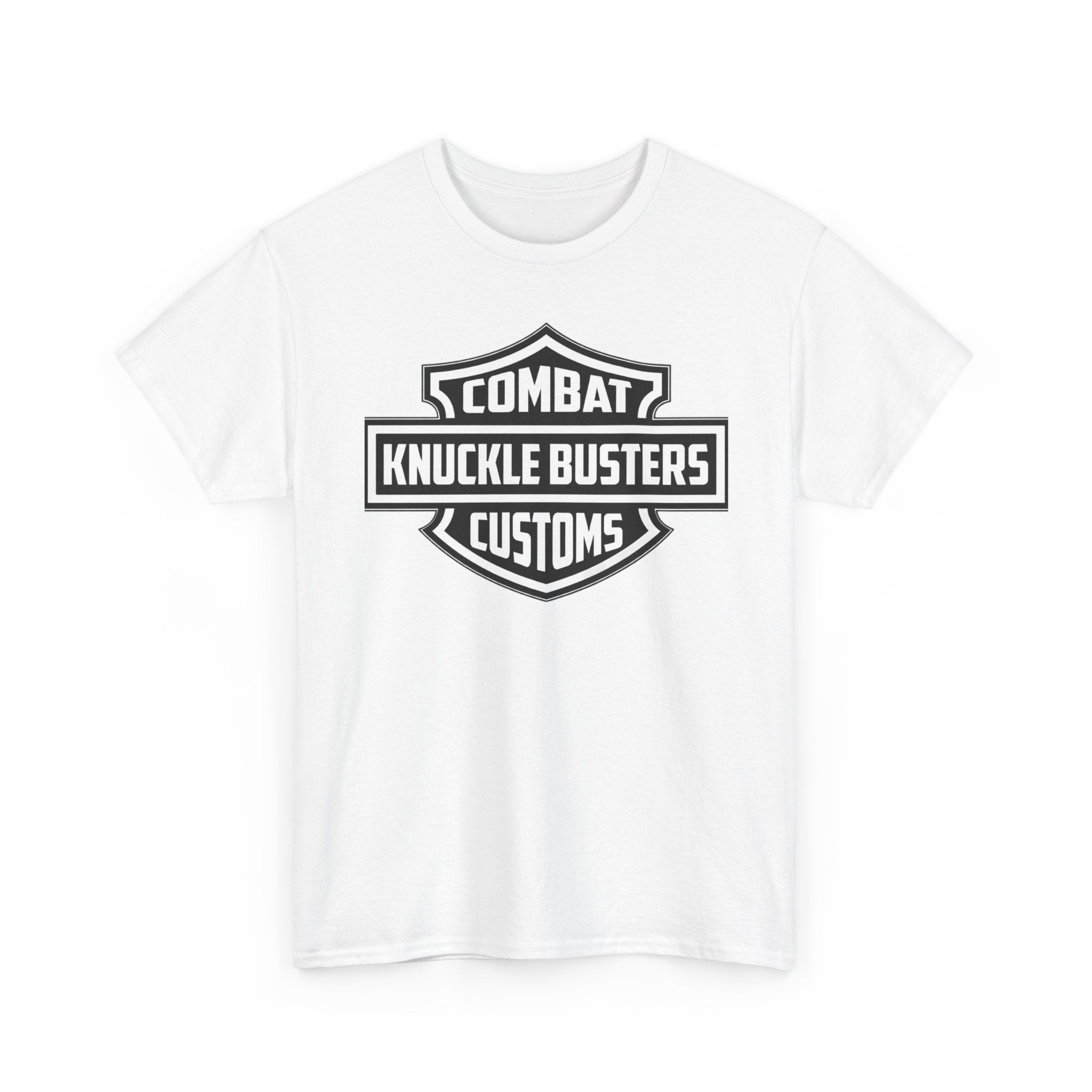 Combat Knuckle Busters Customs Tee — Motorcycle Club Logo T-Shirt