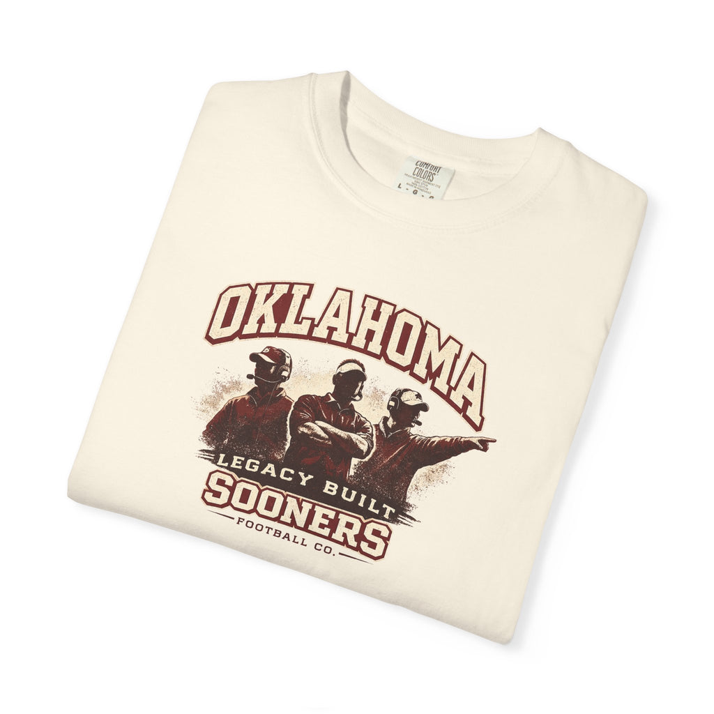 Oklahoma Sooners Vintage Graphic T-Shirt – "Legacy Built" Collegiate Tee