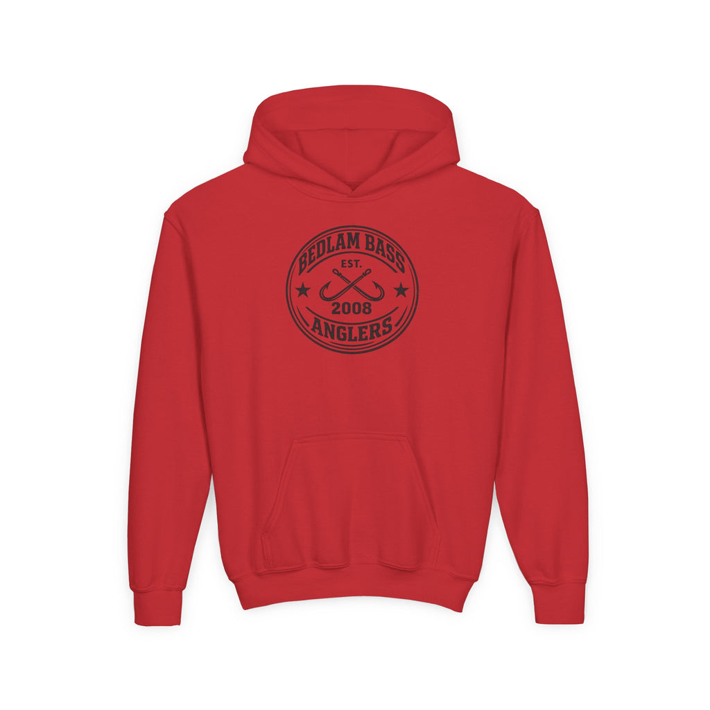 Youth Hoodie — Bedlam Bass Anglers 2008 Fishing Logo