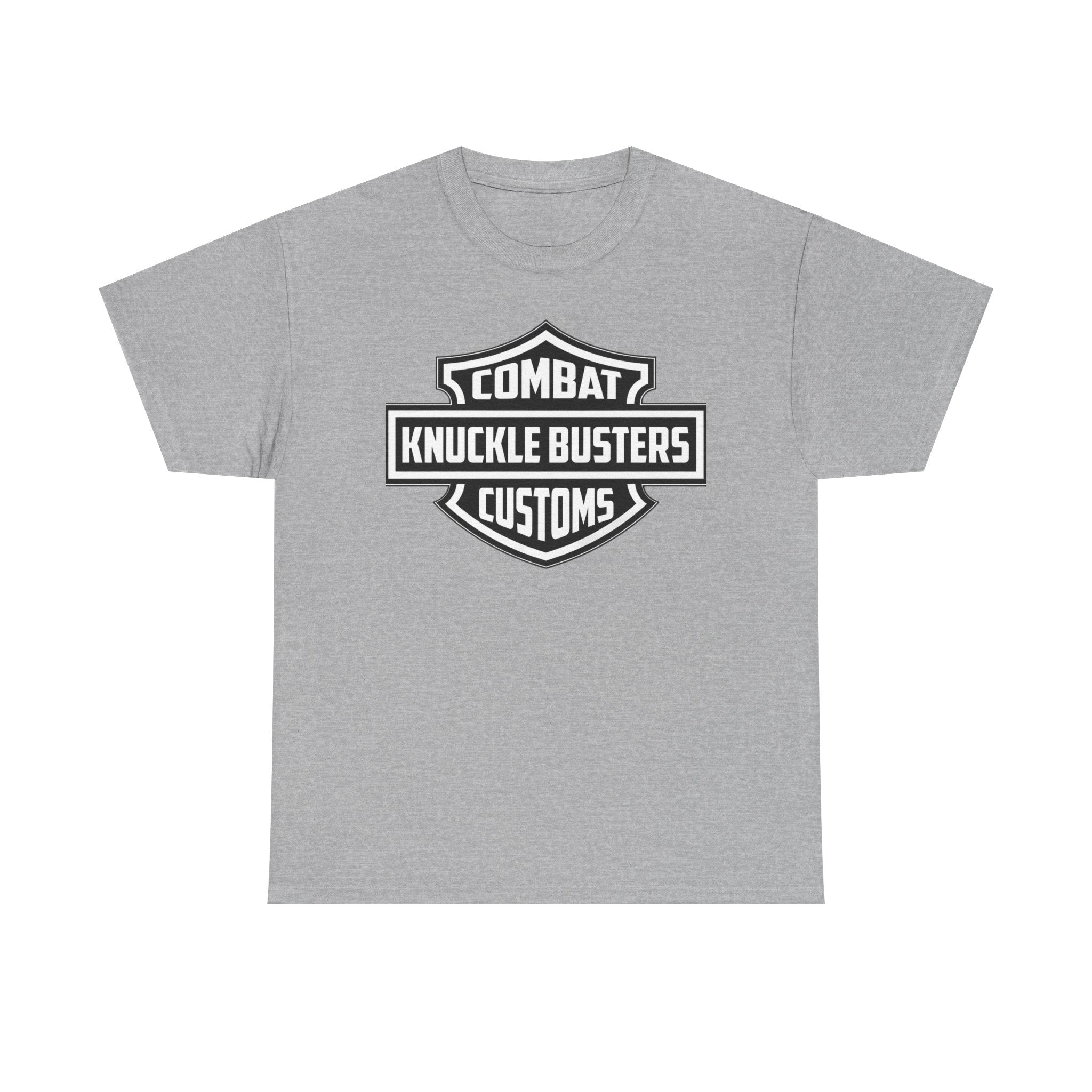 Combat Knuckle Busters Customs Tee — Motorcycle Club Logo T-Shirt