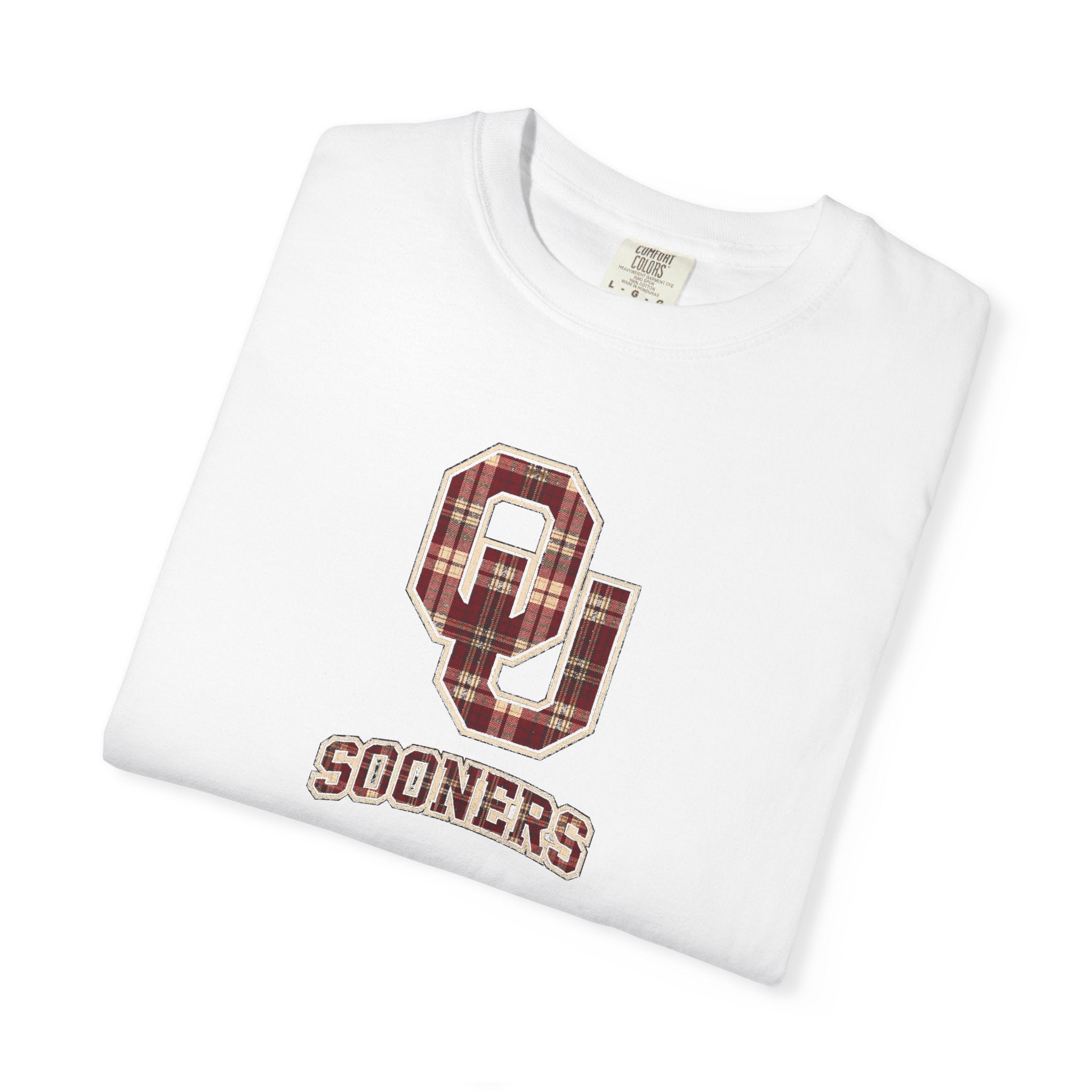 Sooners Plaid Logo T-Shirt