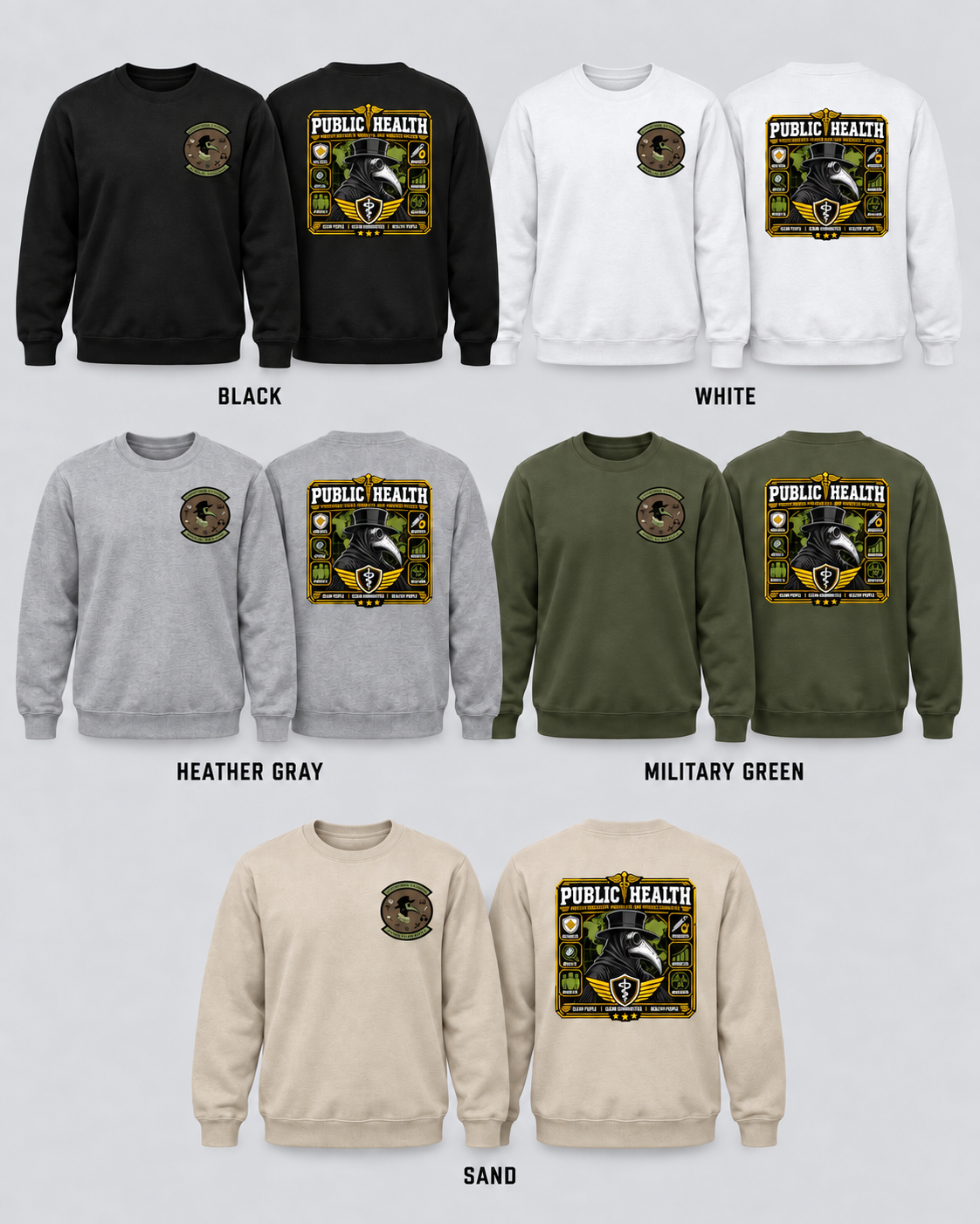Public Health Crewneck sweatshirts