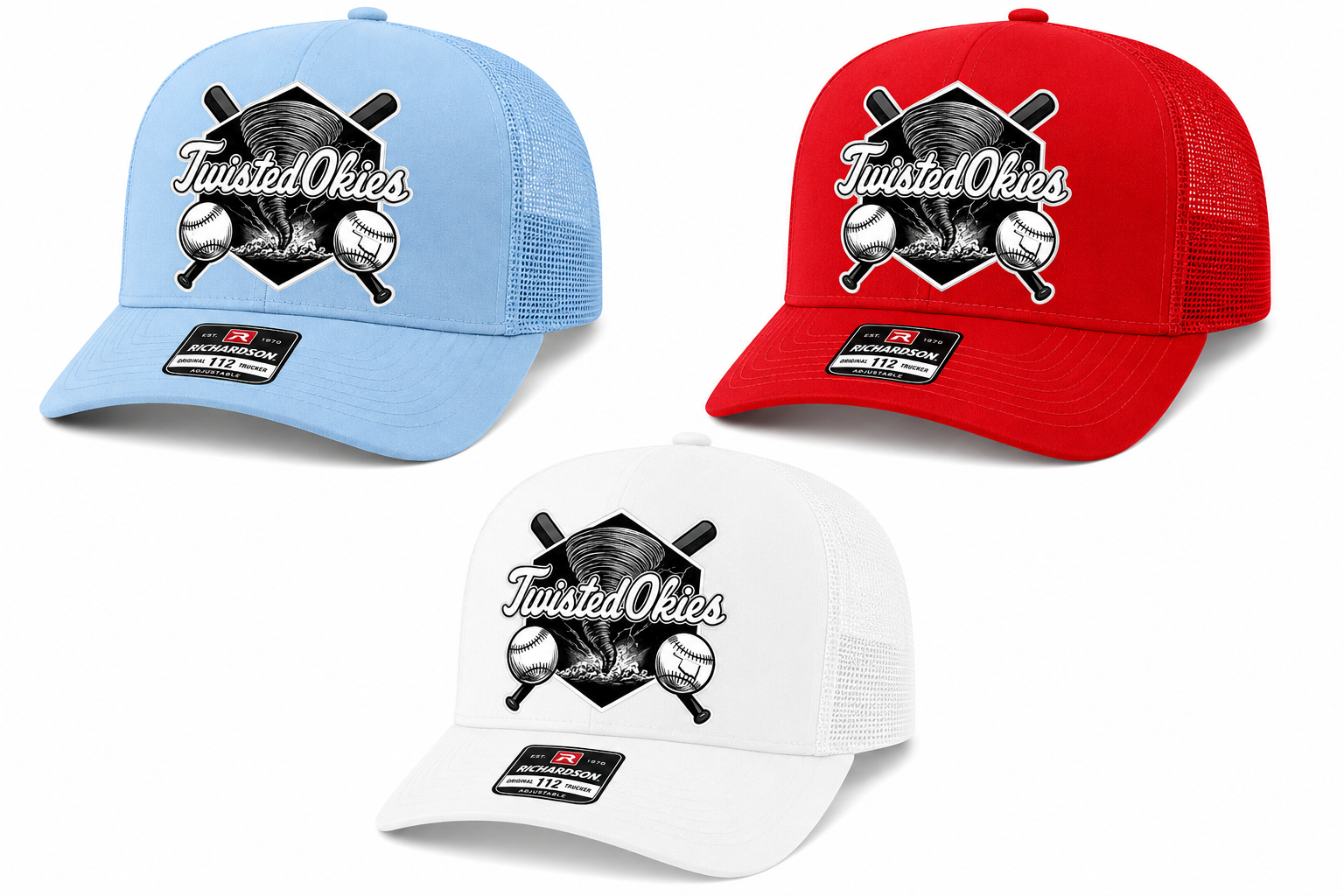 Twisted Okies Black and White logo